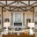 Spacious lobby with fireplace